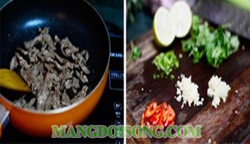 Cách làm salade bò chua cay kiểu thái ngon vào ngày cuối tuần cho gia đình ăn mê say 2