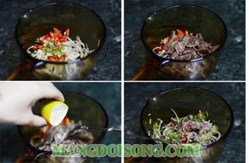 Cách làm salade bò chua cay kiểu thái ngon vào ngày cuối tuần cho gia đình ăn mê say 3