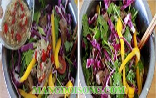 Cách làm salade bò rau củ chua cay thơm ngon nồng vị quyến rũ người dùng ngay từ cái nhìn đầu tiên 5