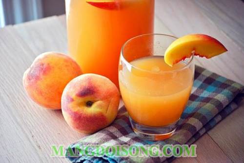 Cách làm sinh tố đào thơm ngon tươi mát bằng máy xay sinh tố giúp sáng da đẹp dáng 4