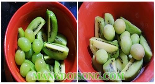 Cách làm sinh tố kiwi nho xanh cải bó xôi mật ong thơm ngon mát bổ giải tỏa cái nóng nhanh nhất 1