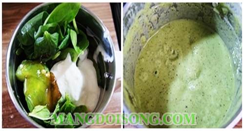 Cách làm sinh tố kiwi nho xanh cải bó xôi mật ong thơm ngon mát bổ giải tỏa cái nóng nhanh nhất 2