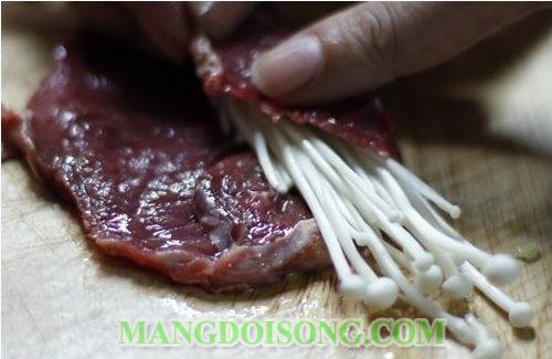 Cách làm thịt bò cuốn nấm kim châm chiên bơ thom ngon bắt mắt như trong nhà hàng dùng cho bữa tiệc cuối tuần 5