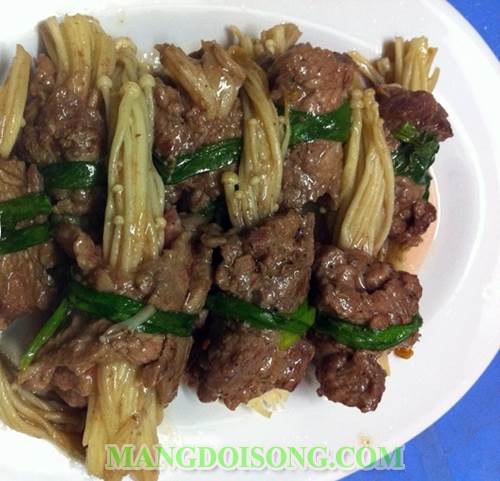Cách làm thịt bò cuốn nấm kim châm chiên bơ thom ngon bắt mắt như trong nhà hàng dùng cho bữa tiệc cuối tuần 8