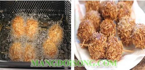 Cách làm thịt viên chiên xù nhân trứng muối thơm ngon bổ dưỡng đặc biệt dành cho ngày cuối tuần 4