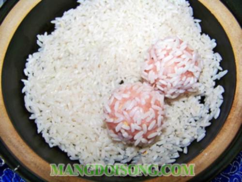 Cách làm thịt viên nắm xôi thơm ngon đẹp mắt như trong nhà hàng đổi gió cho bữa ăn ngày cuối tuần 6