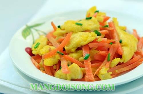 Cách làm trứng chiên cà rốt thơm ngon bắt mắt chế biến nhanh gọn tiện dụng cho những ngày bận 8