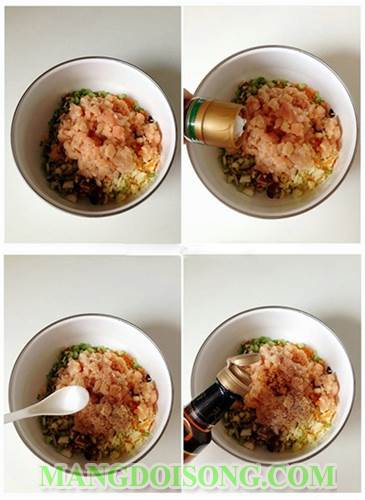 Cách làm trứng chiên gói nhân thịt ngon đẹp mắt như trong nhà hàng dùng làm món khai vị cho bữa tiệc 3