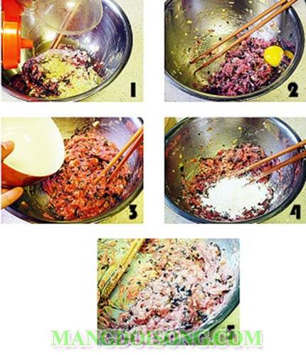 Cách làm trứng cuốn giò sống nấm mèo hấp thơm ngon đẹp mắt cho bữa cơm sang trọng 1