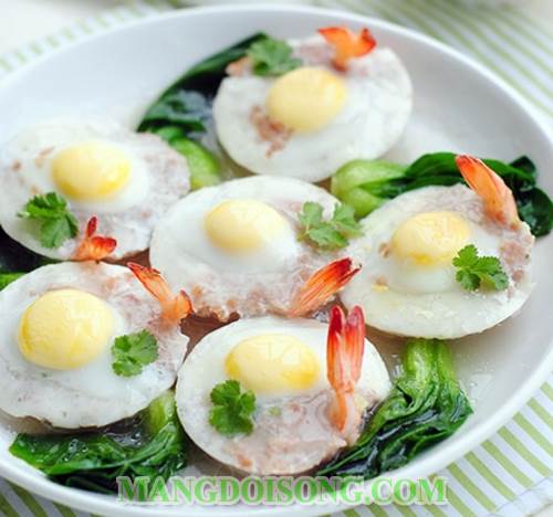Cách làm trứng cút hấp tôm thịt ngon đẹp mắt như trong nhà hàng cho các bạn thỏa thích thể hiện 6