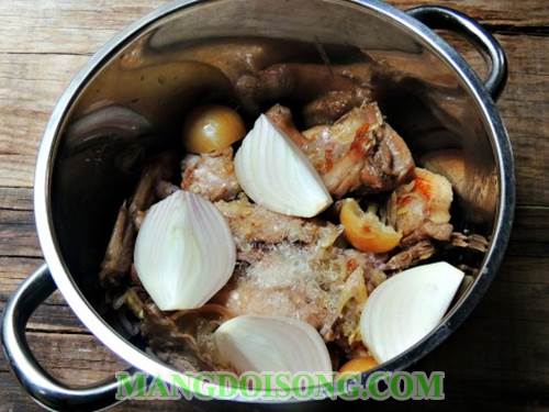 Cách làm vịt hầm chanh muối ngon truyền thống của người triều châu chữa viêm họng nhiệt miệng 4