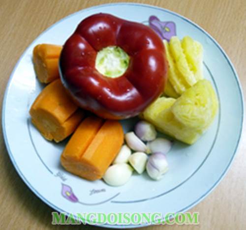Cách làm vịt xào tam sắc ngon từ ớt chuông cà rốt dứa thơm lừng bắt mắt hấp dẫn mọi người từ cái nhìn đầu tiên 2