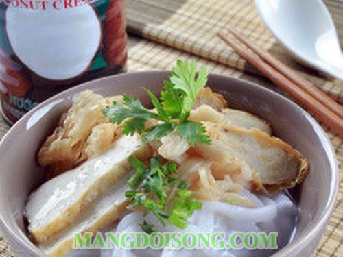 Cách nấu bánh canh bột gạo nước cốt dừa ngon dùng làm món điểm tâm sáng ngon cho cả gia đình 6