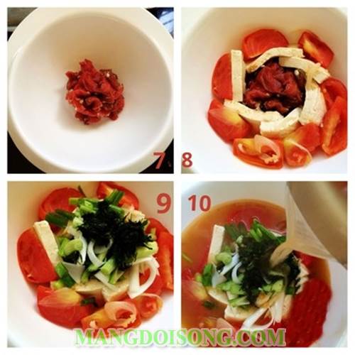 Cách nấu canh cà chua đậu hủ thịt bò ngon đẹp mắt sang trọng như nhà hàng cho bữa cơm gia đình thêm ngon 4