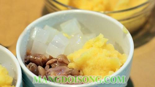 Cách nấu chè đậu xanh long nhãn thạch dừa ngon mát đơn giản dễ làm không thể thiếu trong mùa hè 5