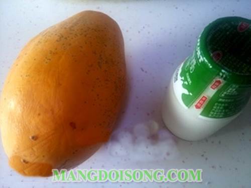 Cách pha chế sinh tố đu đủ sữa chua ngon đơn giản nhất quả đất thưởng thức vào là mê ngay 1