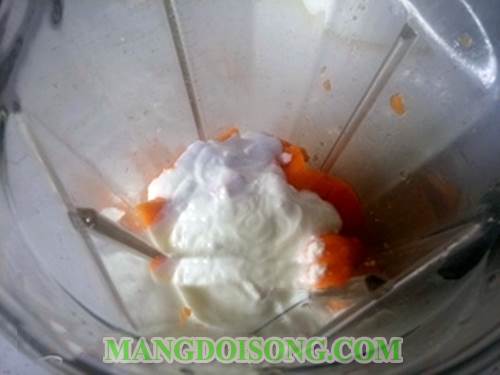Cách pha chế sinh tố đu đủ sữa chua ngon đơn giản nhất quả đất thưởng thức vào là mê ngay 4