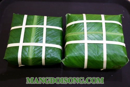 Cách gói bánh chưng đẹp ngon ngày tết không dùng khuôn bảo quản được lâu không hỏng 19