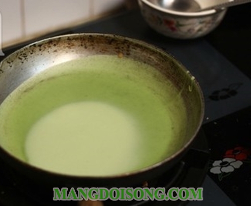 Cách làm bánh crepe ( kếp) nhân dừa lá dứa thơm ngon ngọt ngào như vòng tay âu yếm 5