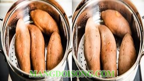Cách làm bánh khoai lang nướng phô mai thơm ngon béo ngọt dùng làm món điểm tâm sáng cho cả nhà ngon miệng 1