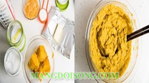 Cách làm bánh khoai lang nướng phô mai thơm ngon béo ngọt dùng làm món điểm tâm sáng cho cả nhà ngon miệng 2