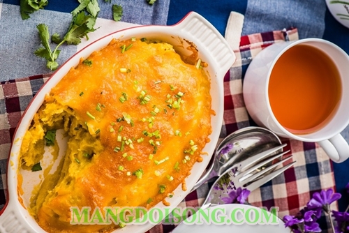 Cách làm bánh khoai lang nướng phô mai thơm ngon béo ngọt dùng làm món điểm tâm sáng cho cả nhà ngon miệng 4