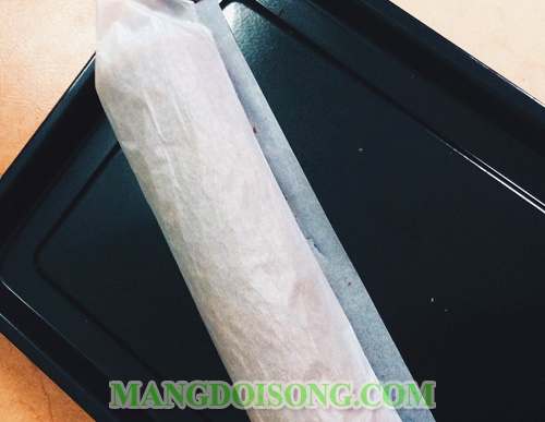 Cách làm bánh khúc cây cho giáng sinh vị chocolate ngọt ngào an lành 10