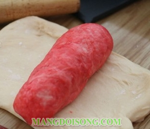 Cách làm bánh mì ngọt hình trái dưa hấu thơm mềm bắt mắt cho bé yêu thưởng thức 6