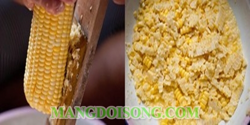 Cách làm bánh ngô chiên giòn ngon ơi là ngon dùng làm món ăn vặt ấm bụng chiều mưa 1