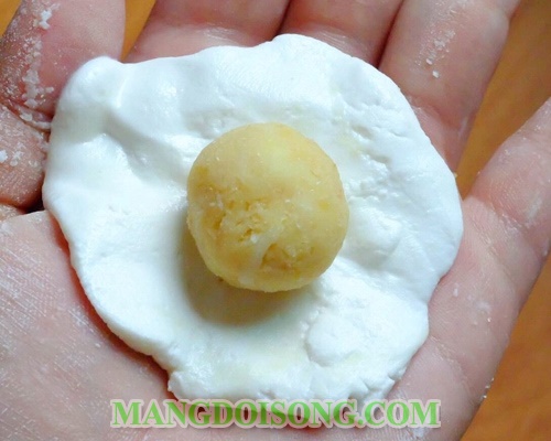 Cách làm bánh trôi nước miền nam ngon đơn giản nhân đậu xanh lá dứa để cúng rằm tháng giêng tết nguyên tiêu - tết hàn thực 10