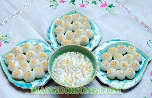 Cách làm bánh trôi nước miền nam ngon đơn giản nhân đậu xanh lá dứa để cúng rằm tháng giêng tết nguyên tiêu - tết hàn thực 17