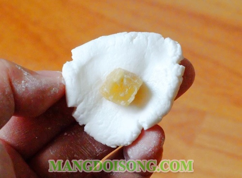 Cách làm bánh trôi nước miền nam ngon đơn giản nhân đậu xanh lá dứa để cúng rằm tháng giêng tết nguyên tiêu - tết hàn thực 8