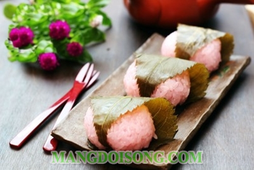 Cách làm bánh trung thu Sakura Mochi một món ăn không thể thiếu trong dịp trung thu củ người Nhật 7