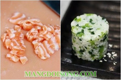 Cách làm cơm nắm cá hồi thơm ngon giàu chất dinh dương cho cả nhà điểm tâm sáng 3