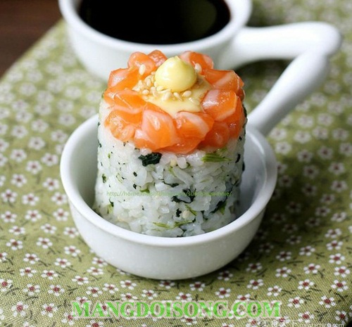 Cách làm cơm nắm cá hồi thơm ngon giàu chất dinh dương cho cả nhà điểm tâm sáng 5