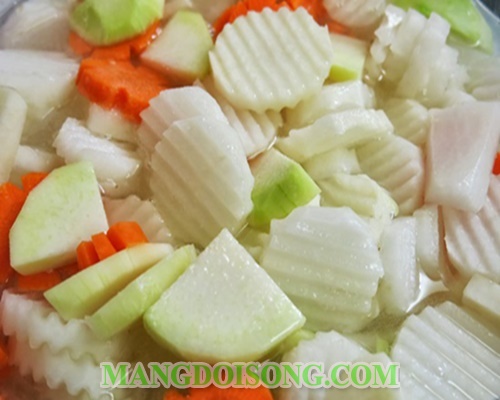 Cách làm dưa món ngon giòn chua ngọt chay mặn đều dùng được cho ngày tết 2