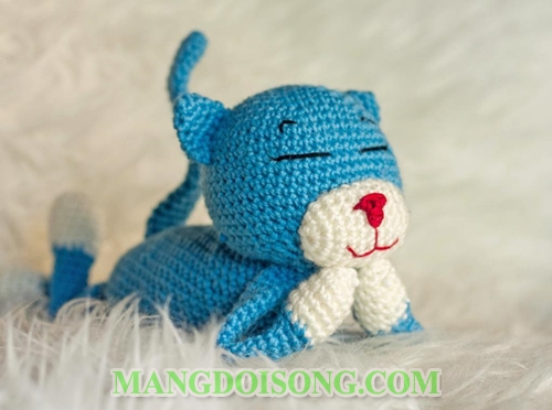 Cách làm gấu nhồi bông đẹp bằng cách đan len đơn giản món quà đáng yêu mang tính nghệ thuật ( How to make crochet Amineko full ) 6
