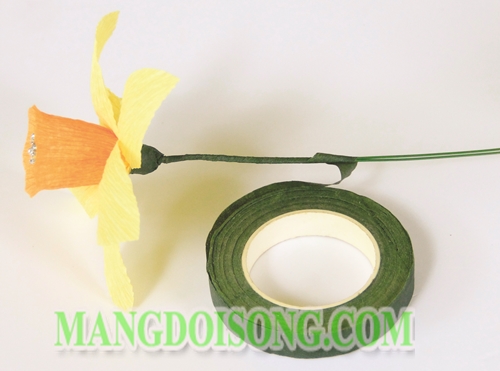 Cách làm hoa Thủy Tiên handmade đẹp chi tiết thể hiện sự trinh khiết thùy mị cho Nhân Mã 6