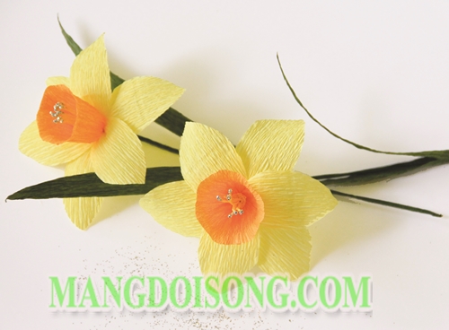 Cách làm hoa Thủy Tiên handmade đẹp chi tiết thể hiện sự trinh khiết thùy mị cho Nhân Mã 7