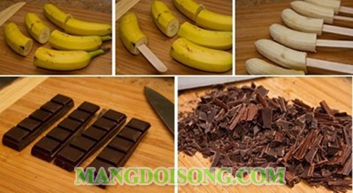 Cách làm kem chuối chocolate hạnh nhân ngon độc đáo cho bé yêu thưởng thức 3