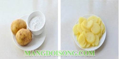 Cách làm khoai tây chiên giòn ngon chấm tương ớt ngon hơn mua trong siêu thị 1
