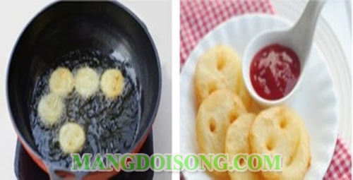 Cách làm khoai tây chiên giòn ngon chấm tương ớt ngon hơn mua trong siêu thị 5