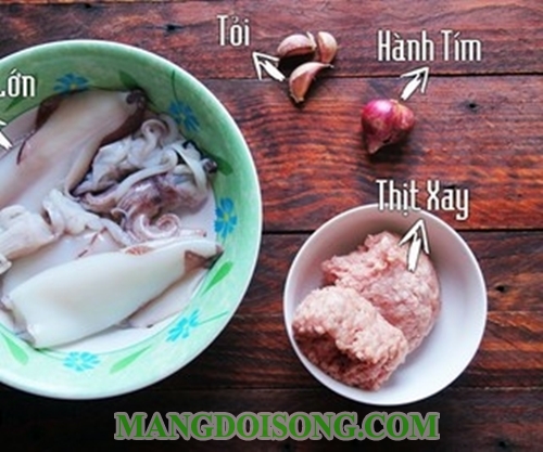 Cách làm mực nhồi thịt sốt mật ong thơm ngon đẹp mắt ăn vào là mê ngay 1