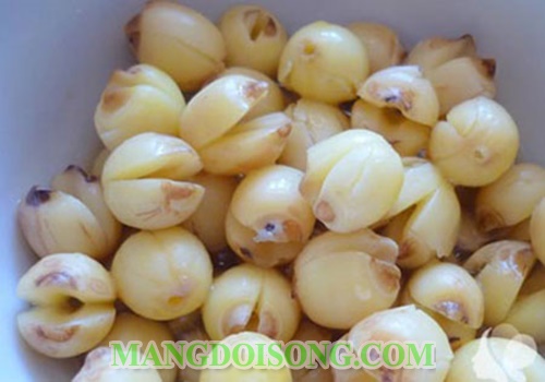 Cách làm mứt hạt sen tươi ngon tại nhà cho ngày tết bảo quản được lâu an toàn vệ sinh 4