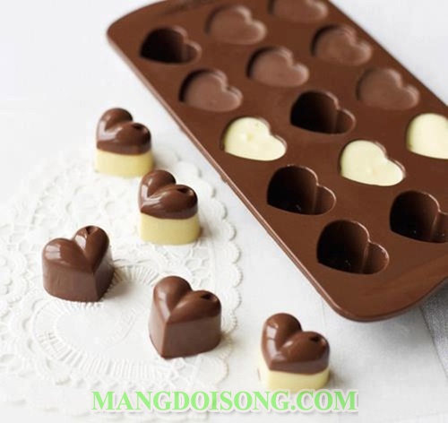 Cách làm socola tươi handmade hình trái tim đẹp mắt dành tặng người yêu vợ chồng nhân ngày valentine 14-2 6