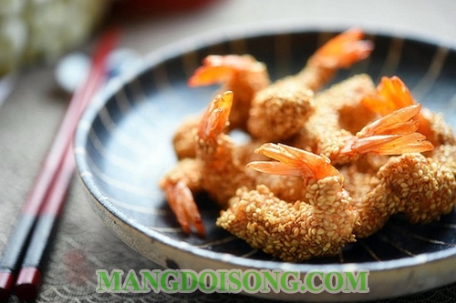 Cách làm tôm lăn vừng chiên giòn thơm ngon bùi béo đổi gió cho bữa cơm cuối tuần 4