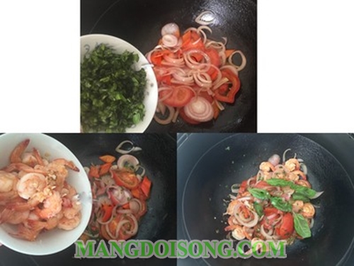Cách làm tôm xào húng quế thơm ngon cho bữa cơm ngày mưa thêm thú vị 5
