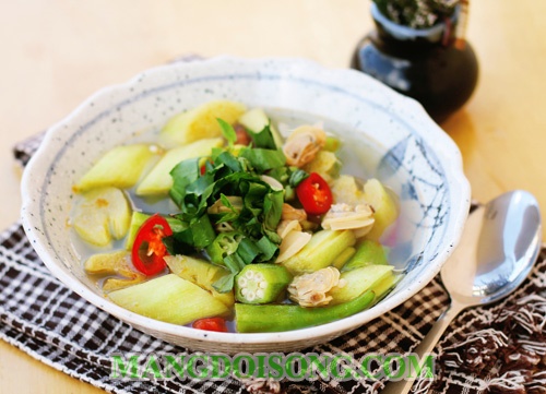 Cách nấu canh chua nghêu ngon đúng điệu chống ngán sau ngày tết 9