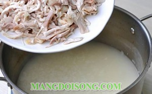 Cách nấu cháo gà ngon bổ dưỡng cho bé hay mẹ bầu dùng để bồi dưỡng sức khỏe 9