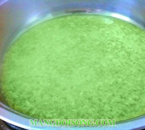 Cách nấu chè cốm hương lá dứa ngon mát gợi nhớ quê hương cho bé yêu thưởng thức 3
